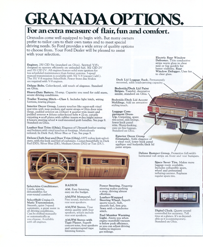 1975 Ford Granada Brochure Page 8